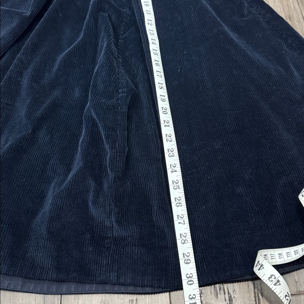 COS Navy A-Line Corduroy Midi Skirt - Picture 7 of 7